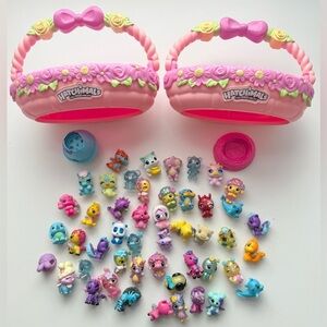 Hatchimals CollEGGtibles Flower Baskets, many figures and some BONUS pieces